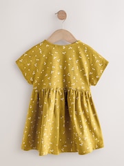 Olive Green Short Sleeve Jersey Summer Dress (3mths-7yrs) - Image 5 of 7
