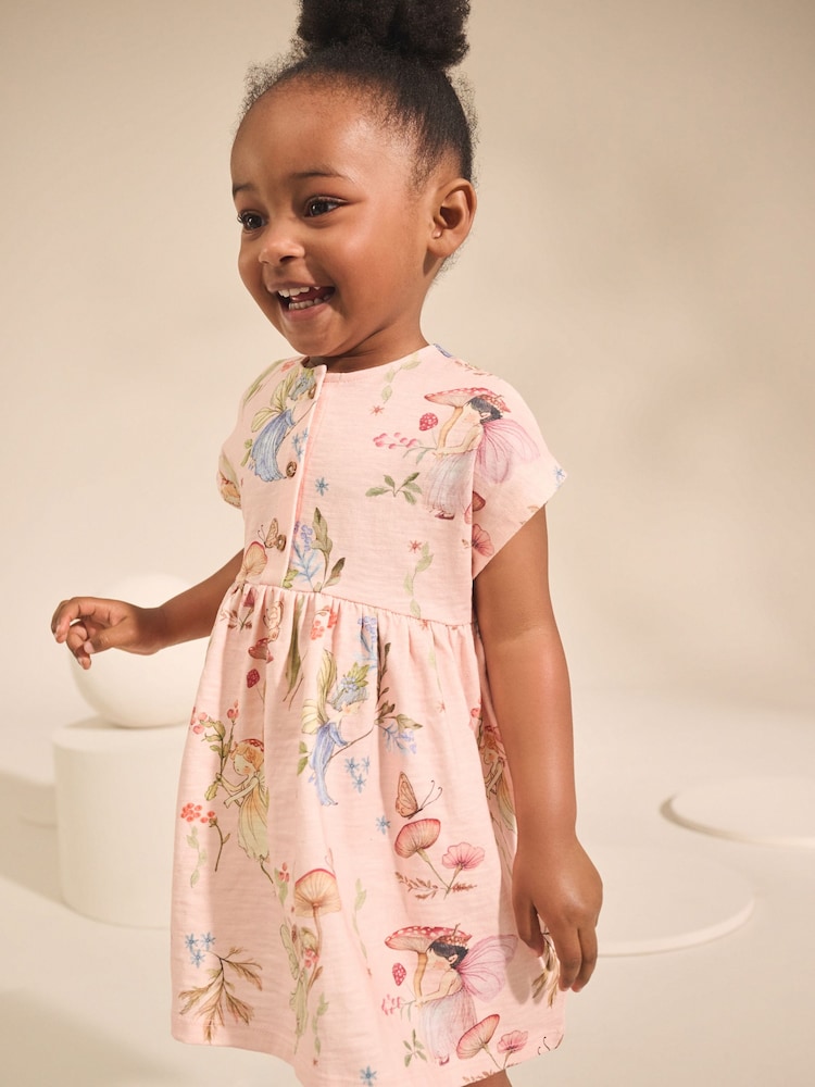 Creme/Feen-Design - Jersey-Sommerkleid mit kurzen Ärmeln (3M.–7J.) - Bild 1 von 7 Creme/Feen-Design - Jersey-Sommerkleid mit kurzen Ärmeln (3M.–7J.) - Bild 1 von 7