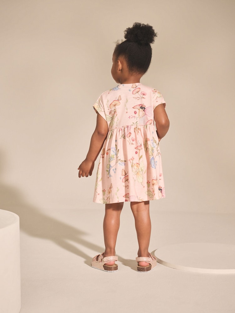 Cream Fairy Short Sleeve Jersey Summer Dress (3mths-7yrs) - Image 3 of 7