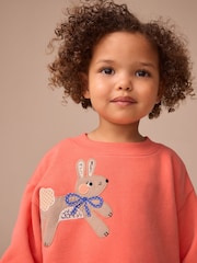 Red Character Relaxed Sweat Dress (3mths-7yrs) - Image 4 of 8