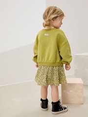 Green Carrot Mesh Skirt Sweat Dress (3mths-7yrs) - Image 3 of 7