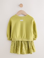 Green Carrot Mesh Skirt Sweat Dress (3mths-7yrs) - Image 5 of 7