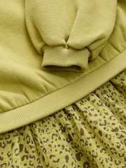 Green Carrot Mesh Skirt Sweat Dress (3mths-7yrs) - Image 7 of 7