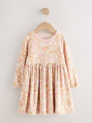 Floral Long Sleeve Ribbed Dress (3mths-7yrs) - Image 5 of 8
