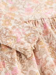 Floral Long Sleeve Ribbed Dress (3mths-7yrs) - Image 8 of 8