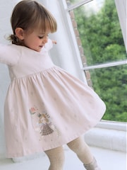 Pink Fairy Long Sleeve Embellished Dress (3mths-7yrs) - Image 4 of 9
