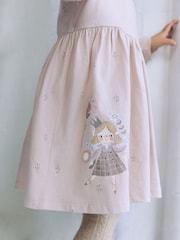 Pink Fairy Long Sleeve Embellished Dress (3mths-7yrs) - Image 5 of 9