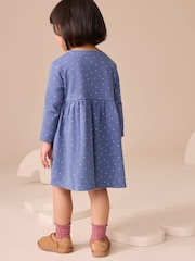Blue Guinea Pig Long Sleeve Embellished Dress (3mths-7yrs) - Image 3 of 7