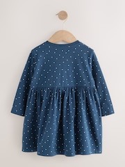 Blue Guinea Pig Long Sleeve Embellished Dress (3mths-7yrs) - Image 5 of 7