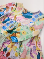 Bright Floral Long Sleeve Tiered Dress (3mths-7yrs) - Image 7 of 8