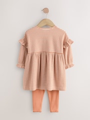 Orange Pumpkin Long Sleeve Dress and Leggings Set (3mths-7yrs) - Image 6 of 8