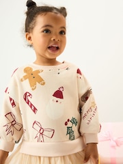 Neutral Christmas - Sweat Partykleid (3 Monate - 7 Jahre)​​​​​​​ - Bild 2 von 7