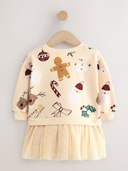 Neutral Christmas - Sweat Partykleid (3 Monate - 7 Jahre)​​​​​​​ - Bild 5 von 7