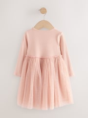 Pink Fairy Long Sleeve Mesh Party Dress (3mths-7yrs) - Image 6 of 8