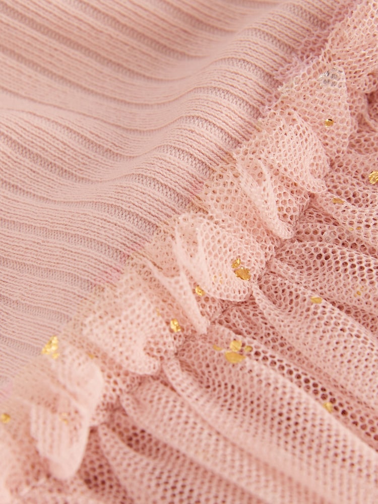 Pink Fairy Long Sleeve Mesh Party Dress (3mths-7yrs) - Image 8 of 8