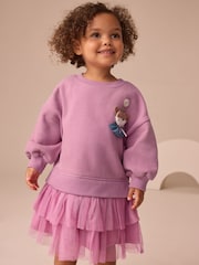 Purple Fox Sweat Party Dress (3mths-7yrs) - Image 4 of 8