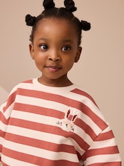 Orange Striped Long Sleeve Top and Skirt Set (3mths-7yrs) - Image 4 of 4