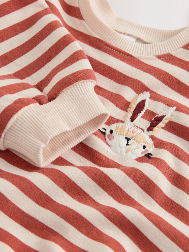 Orange Striped Long Sleeve Top and Skirt Set (3mths-7yrs) - Image 8 of 8