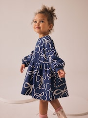 Lazo azul marino - Sweat Dress (3mths-7yrs) - Imagen 1 de 7