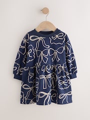 Lazo azul marino - Sweat Dress (3mths-7yrs) - Imagen 4 de 7