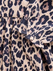 Leopard Print Long Sleeve Collared Dress (3mths-7yrs) - Image 8 of 8