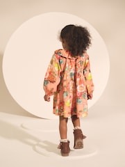 Autumnal Orange Long Sleeve Collared Dress (3mths-7yrs) - Image 2 of 7