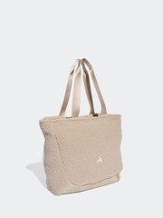 adidas Grey Winter Borg Tote Bag - Image 3 of 6