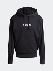 adidas Black adidas Essentials Linear French Terry Hoodie - Image 6 of 6