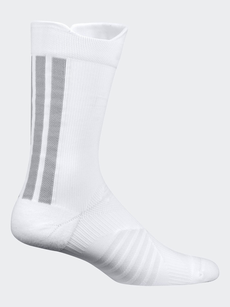 adidas White RUNxCLIMA Socks - Image 1 of 1
