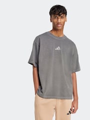 adidas Black All SZN Washed 100% Cotton T-Shirt - Image 1 of 6