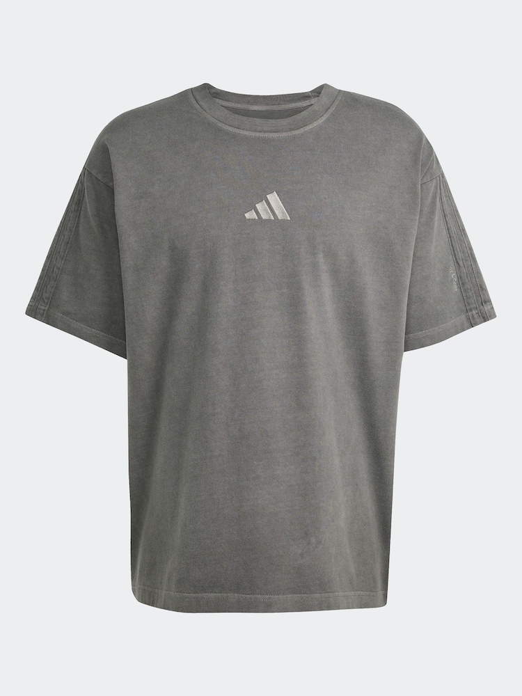 adidas Black All SZN Washed 100% Cotton T-Shirt - Image 1 of 6