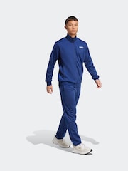 adidas Blue Linear Tracksuit - Image 3 of 7