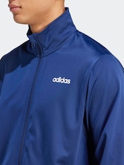 adidas Blue Linear Tracksuit - Image 4 of 7