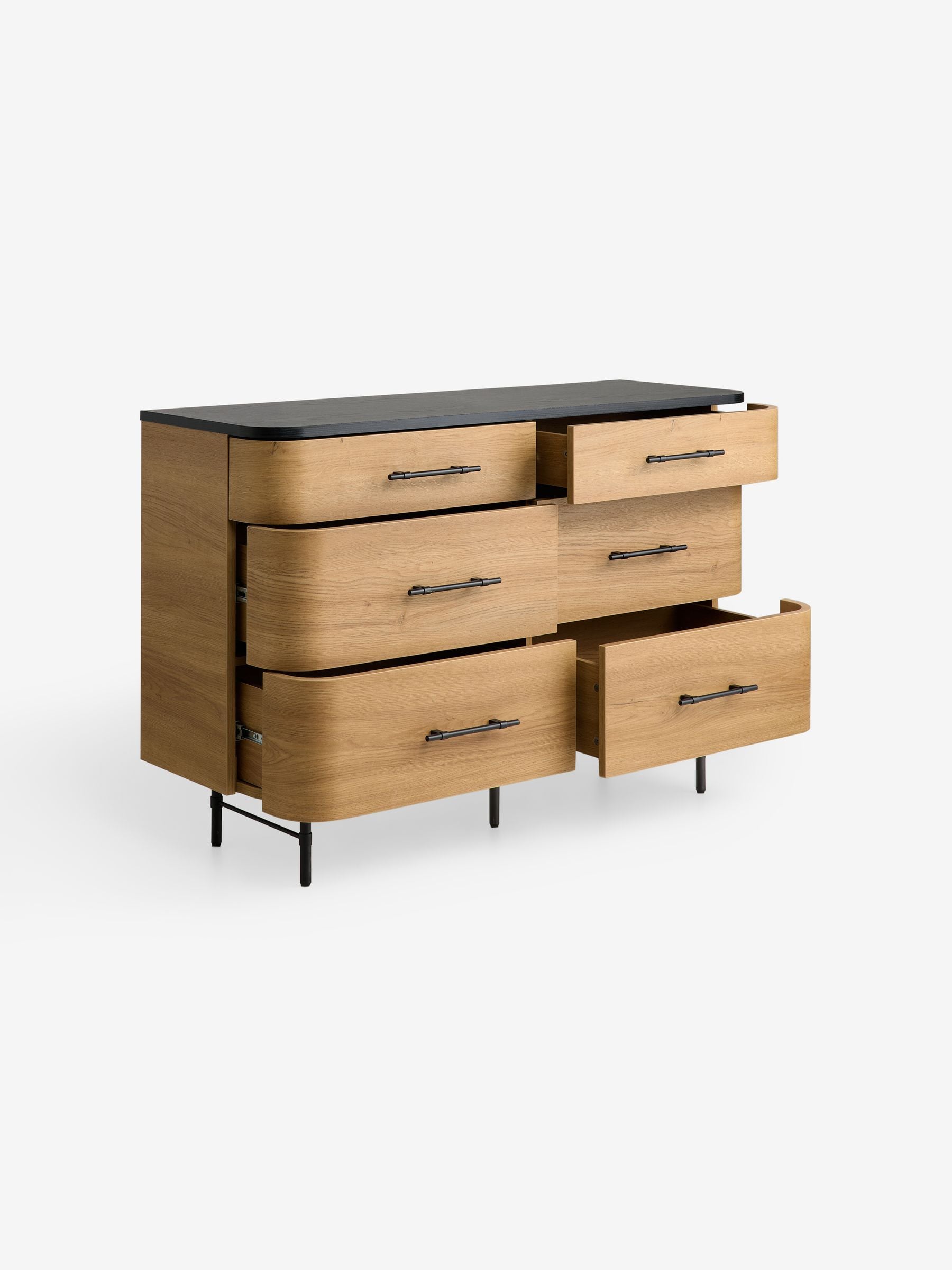 Buy MADE.COM Oak Effect Zeke Wide Chest of Drawer from the Next UK