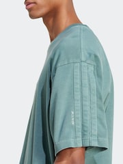 adidas Green All SZN Washed 100% Cotton T-Shirt - Image 5 of 6
