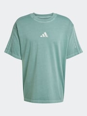 adidas Green All SZN Washed 100% Cotton T-Shirt - Image 6 of 6