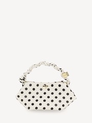 Ganni White Polka Dot Mini Bou Bag - Image 1 of 4