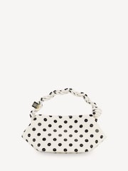 Ganni White Polka Dot Mini Bou Bag - Image 3 of 4