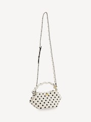 Ganni White Polka Dot Mini Bou Bag - Image 4 of 4
