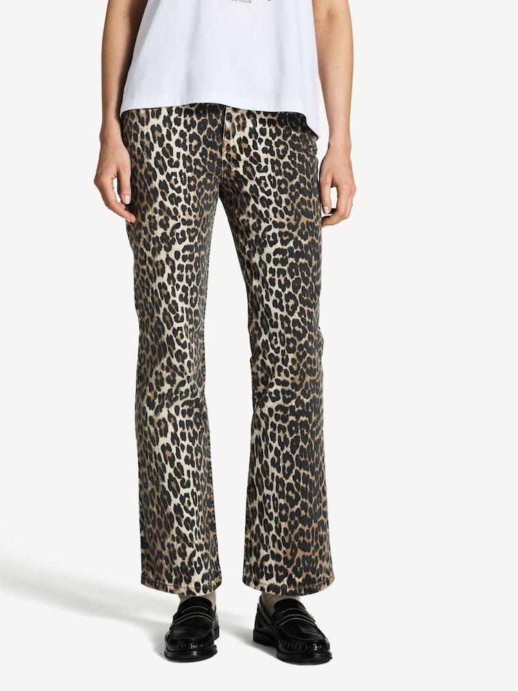 Ganni Animal Betzy Cropped Jeans - Image 1 of 5
