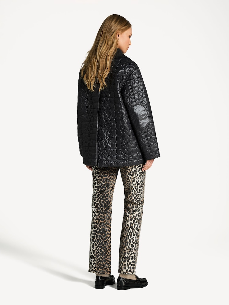 Ganni Animal Betzy Cropped Jeans - Image 2 of 5