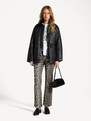 Ganni Animal Betzy Cropped Jeans - Image 4 of 5