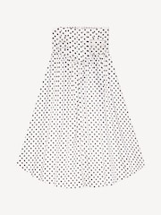 Ganni White Printed Double Satin Long Pocket Skirt - Image 5 of 6