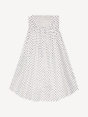 Ganni White Printed Double Satin Long Pocket Skirt - Image 6 of 6