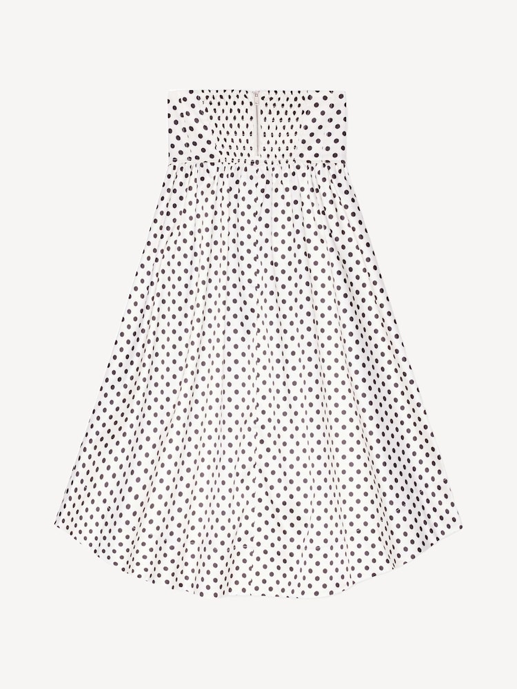 Ganni White Printed Double Satin Long Pocket Skirt - Image 6 of 6