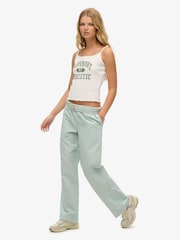 Зеленый/белый - Superdry Stripe Elastic 100% Cotton Trousers - Image 3 of 5