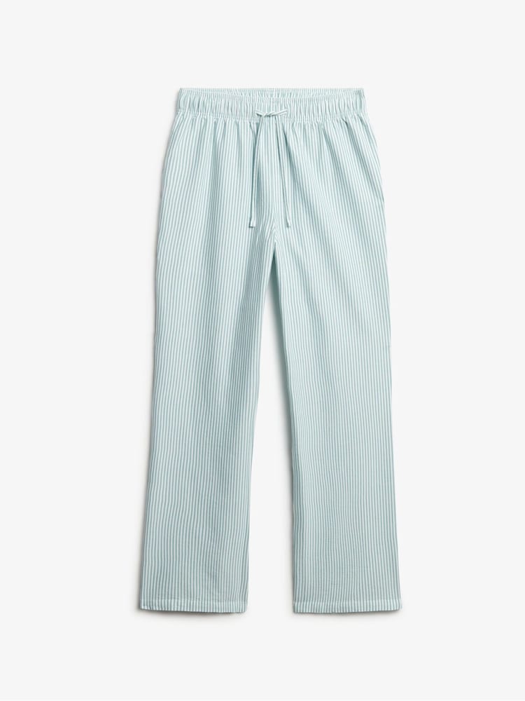 Зеленый/белый - Superdry Stripe Elastic 100% Cotton Trousers - Image 5 of 5