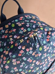 Cath Kidston Navy Marble Compact Backpack - Image 5 of 5