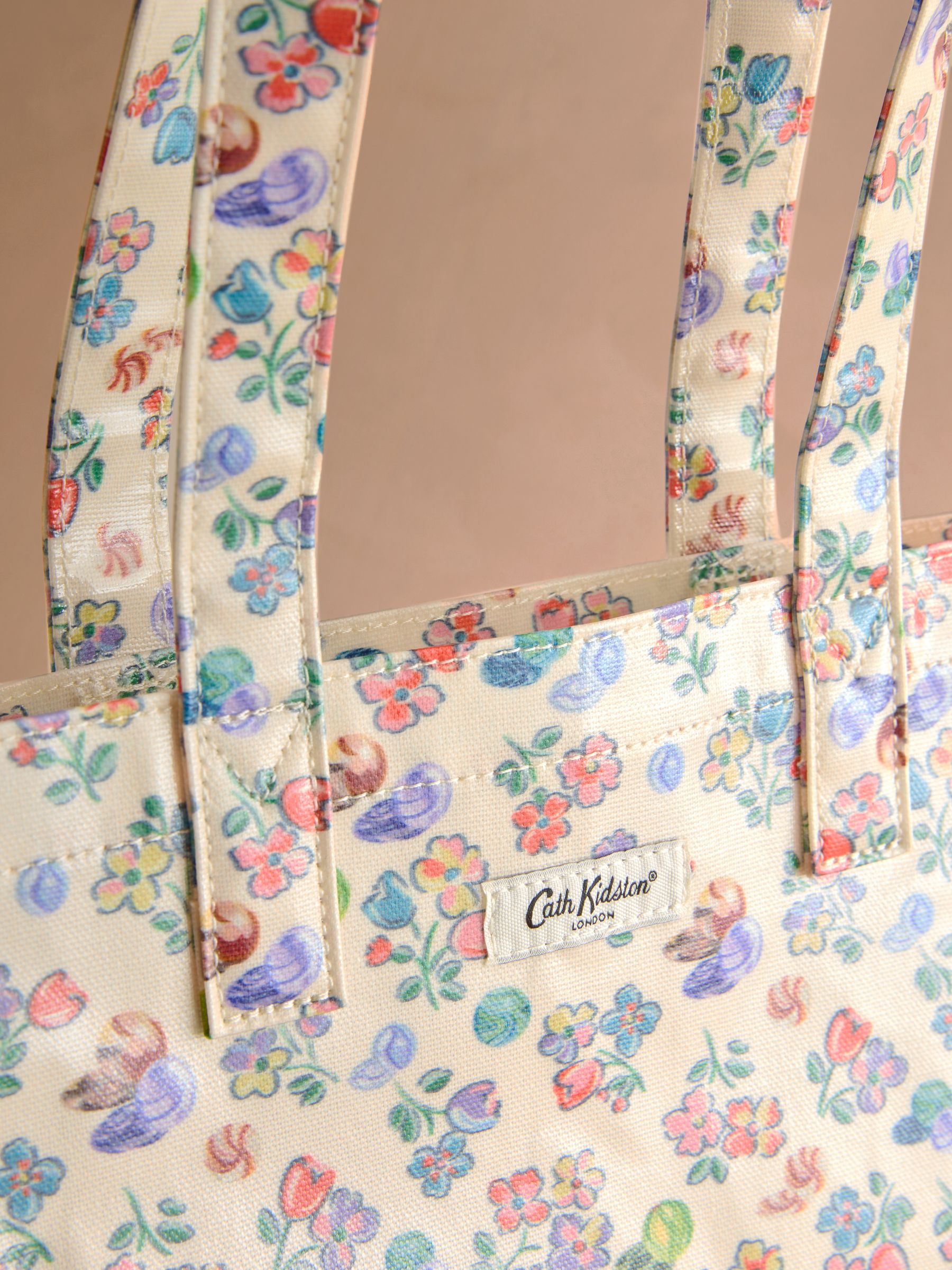 Buy Cath Kidston Ecru Marble Ditsy Large Coated Book Bag from Next USA