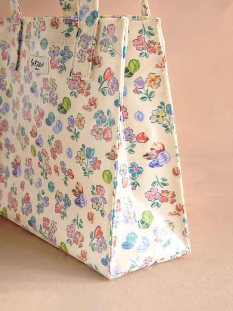 Cath Kidston Ecru Marble Small Coated Book Bag - Image 5 of 5